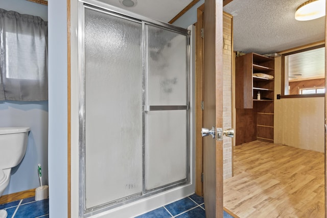 257 N Ave, Skowhegan, ME 04976 - bathroom with a shower stall and wood finished floors