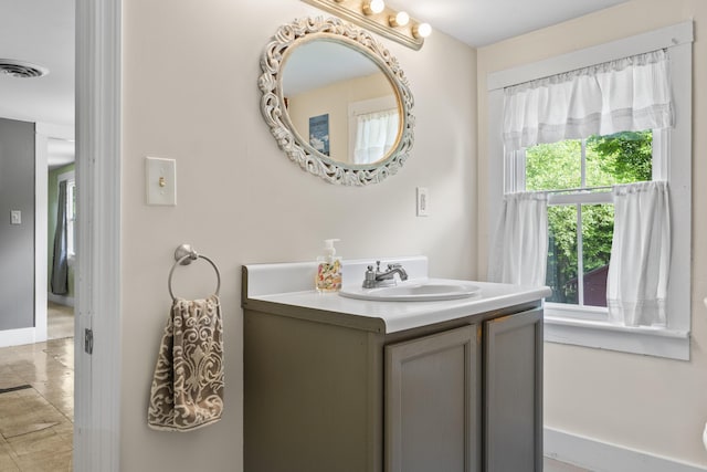 1548 Main St, Readfield, ME 04355 - bathroom featuring vanity and baseboards