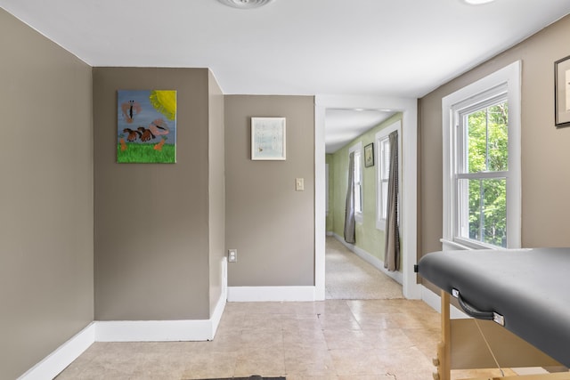 1548 Main St, Readfield, ME 04355 - corridor with baseboards and light tile patterned flooring