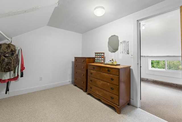 1548 Main St, Readfield, ME 04355 - bedroom featuring light carpet and lofted ceiling