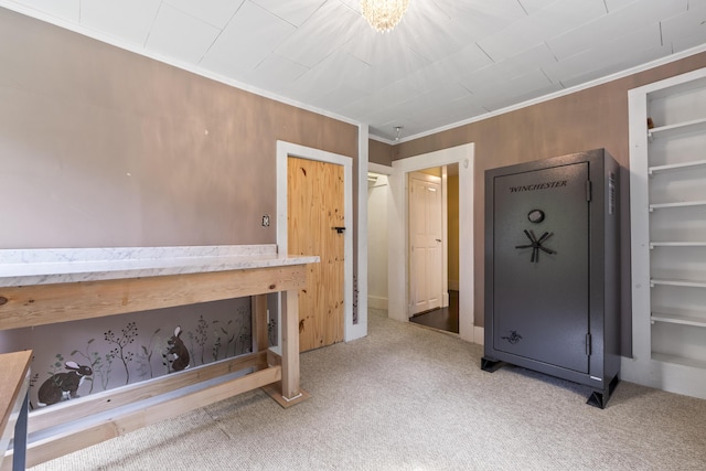 1548 Main St, Readfield, ME 04355 - unfurnished bedroom featuring carpet flooring and ornamental molding