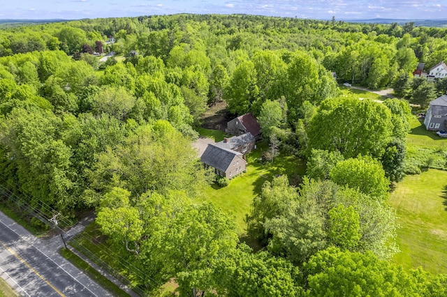 1548 Main St, Readfield, ME 04355 - drone / aerial view of a heavily wooded area