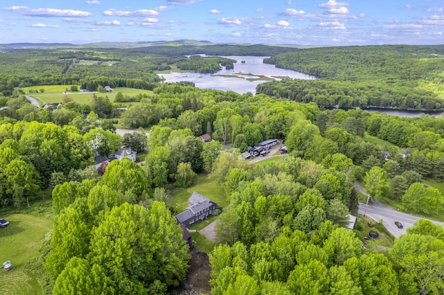 1548 Main St, Readfield, ME 04355 - aerial view of a nearby body of water and a heavily wooded area