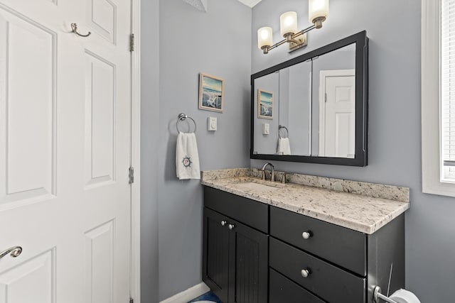 1 Saunders Ave Unit 12, Old Orchard Beach, ME 04064 - bathroom with vanity and baseboards