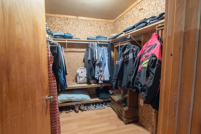 44 Donigan Rd, Moscow, ME 04920 - walk in closet featuring wood finished floors