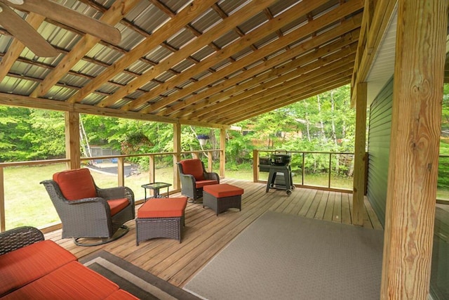 44 Donigan Rd, Moscow, ME 04920 - view of wooden terrace