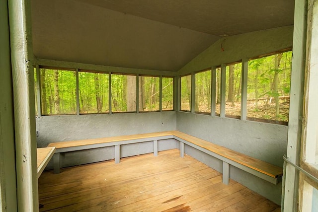 44 Donigan Rd, Moscow, ME 04920 - unfurnished sunroom featuring lofted ceiling