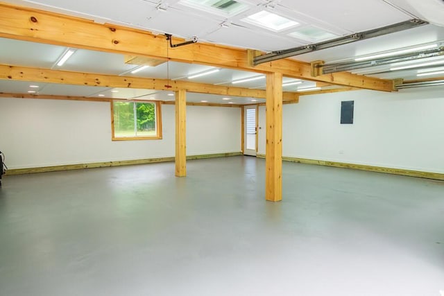 44 Donigan Rd, Moscow, ME 04920 - below grade area featuring electric panel and baseboards