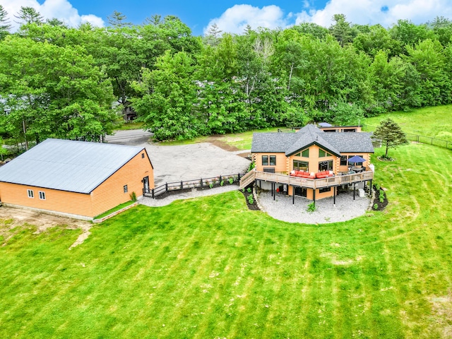 1277 Naples Rd, Harrison, ME 04040 - view from above of property