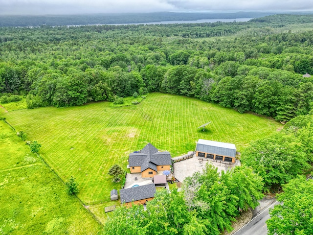 1277 Naples Rd, Harrison, ME 04040 - aerial view of sparsely populated area with a heavily wooded area