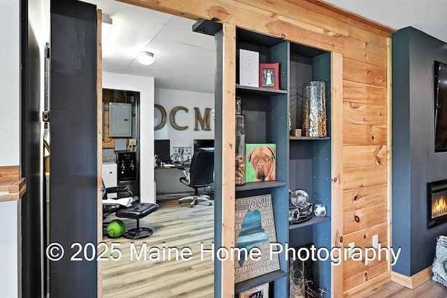1277 Naples Rd, Harrison, ME 04040 - interior space featuring an office area and wood finished floors