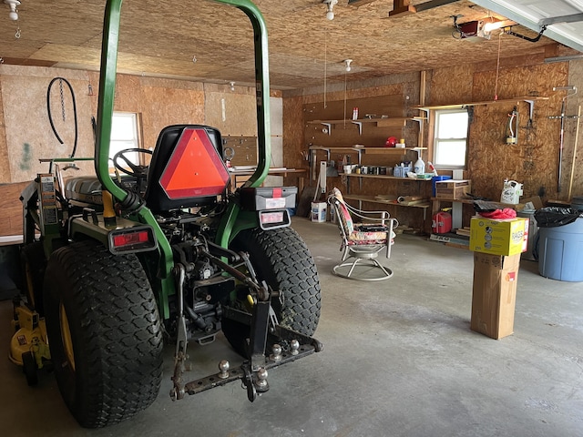 406 Cushman Rd, Winslow, ME 04901 - garage with a workshop area