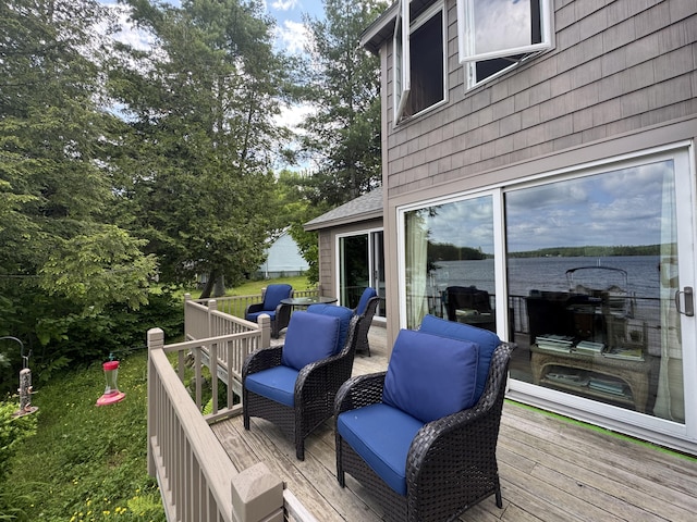 53 Colony Ct, Lee, ME 04455 - view of wooden deck