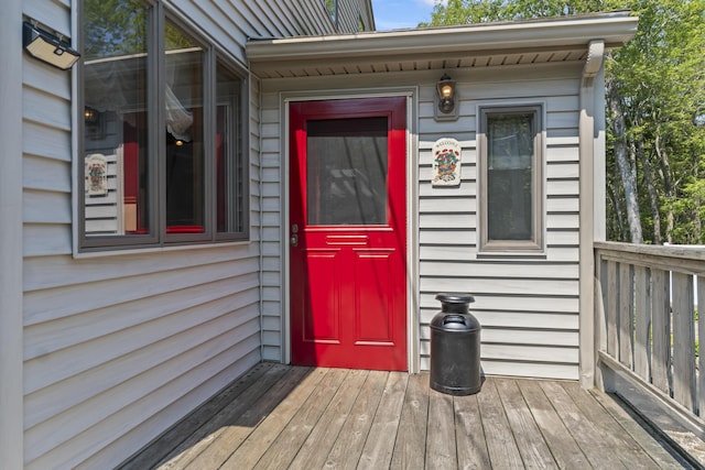 8 Holbrook Dr, Phippsburg, ME 04562 - view of wooden deck