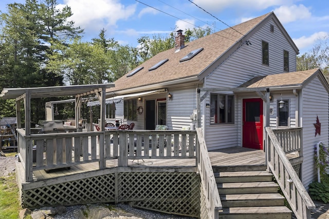 8 Holbrook Dr, Phippsburg, ME 04562 - view of wooden terrace