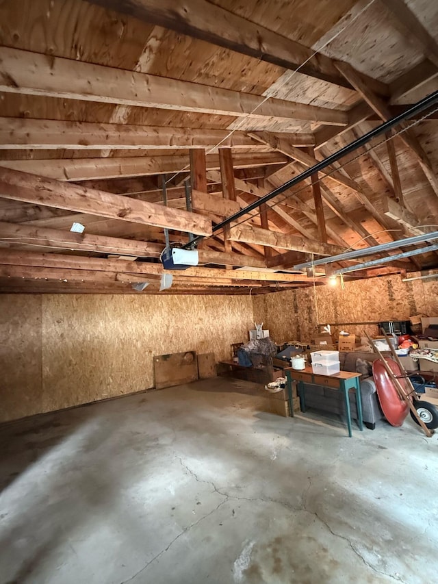 1190 Indian River Rd, Addison, ME 04606 - garage with a garage door opener
