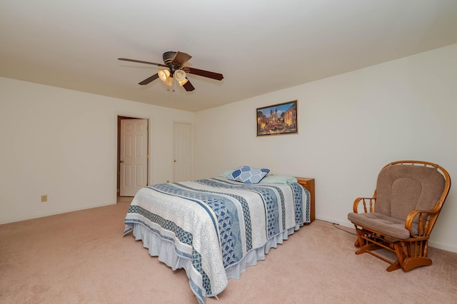 119 Somersworth Rd, North Berwick, ME 03906 - bedroom with light carpet and ceiling fan