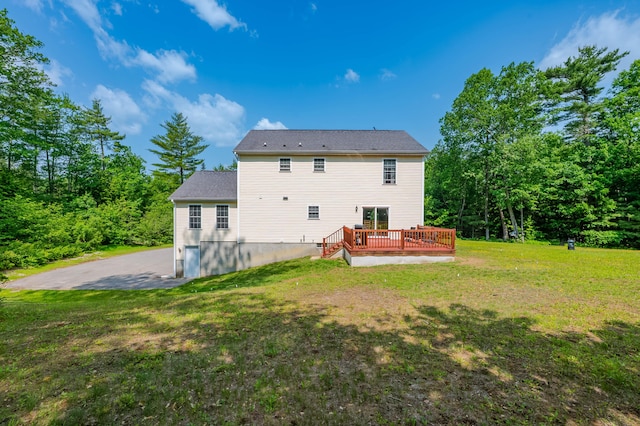 119 Somersworth Rd, North Berwick, ME 03906 - back of property featuring a deck and a yard