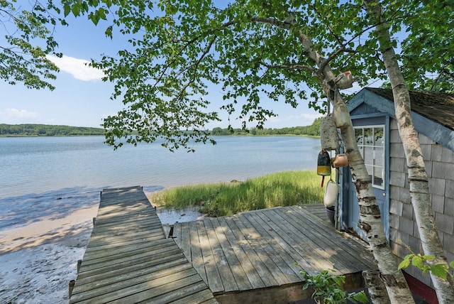 3 Tidewater Cv, Falmouth, ME 04105 - dock with a water view