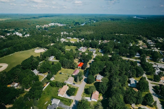 41 Curtis Ln, Milford, ME 04461 - aerial overview of property's location featuring a forest