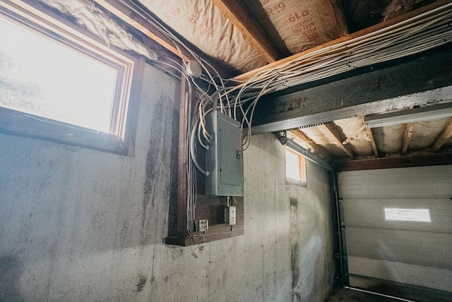41 Curtis Ln, Milford, ME 04461 - garage featuring electric panel