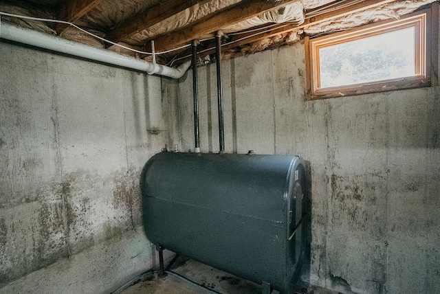 41 Curtis Ln, Milford, ME 04461 - below grade area featuring oil tank