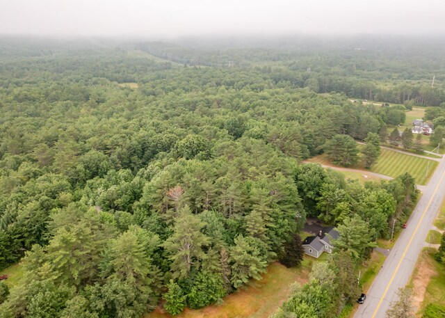 919 College St, Lewiston, ME 04240 - aerial view of sparsely populated area with a heavily wooded area