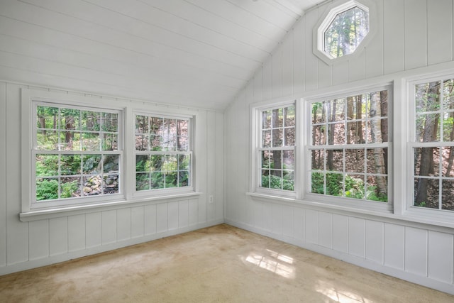 24 Littlejohn Rd, Cape Elizabeth, ME 04107 - unfurnished sunroom featuring vaulted ceiling