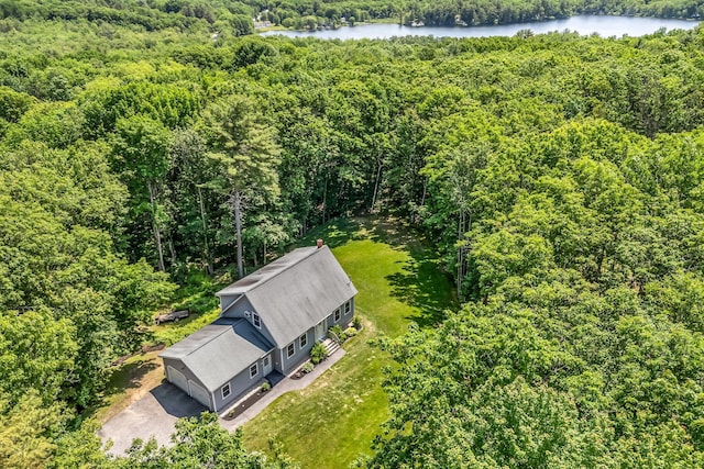 31 Pond Ridge Dr, Lewiston, ME 04240 - aerial view of a nearby body of water and a forest