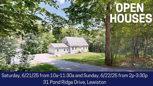 31 Pond Ridge Dr, Lewiston, ME 04240 - view of front of property featuring a front lawn