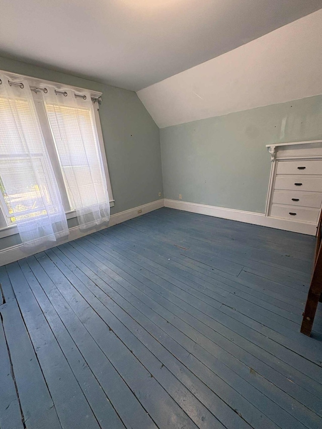 18 Clark St, Calais, ME 04619 - additional living space with vaulted ceiling and hardwood / wood-style flooring