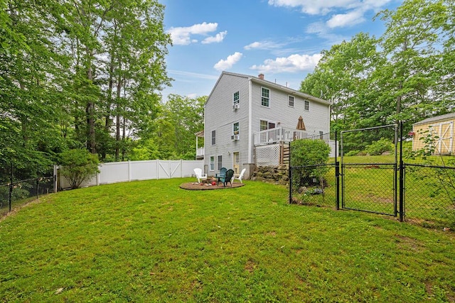 19 Fox Run Rd, Gray, ME 04039 - fenced backyard with a gate