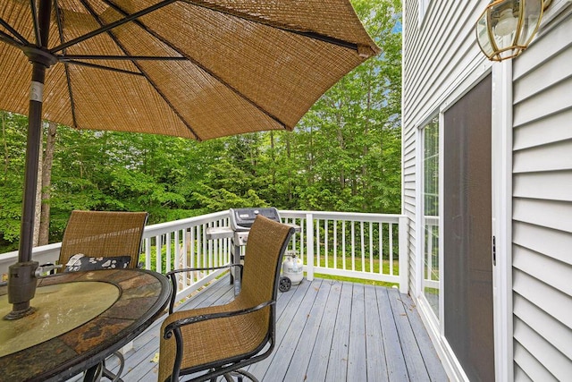 19 Fox Run Rd, Gray, ME 04039 - deck featuring outdoor dining area