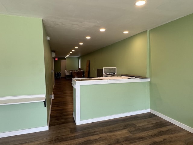 40 Elm St, Waterville, ME 04901 - kitchen featuring wood finished floors and recessed lighting