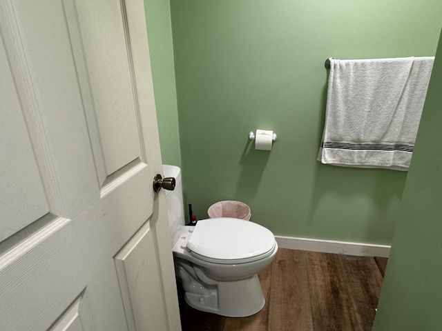 40 Elm St, Waterville, ME 04901 - bathroom featuring wood finished floors and toilet