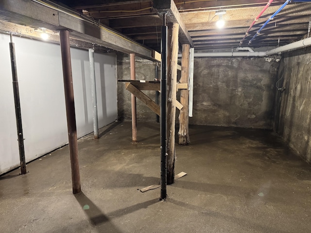 40 Elm St, Waterville, ME 04901 - view of unfinished basement