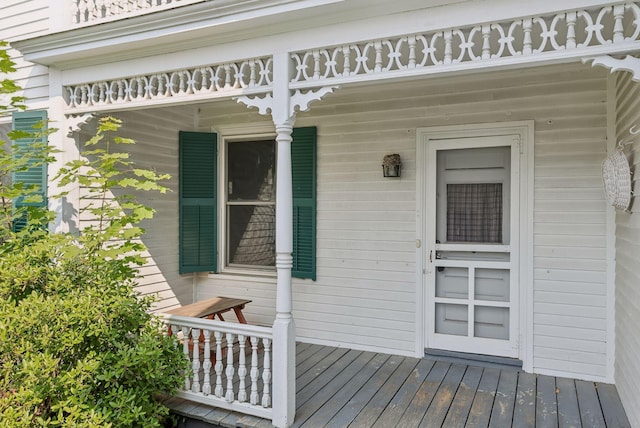 201 Main St, Norway, ME 04268 - view of exterior entry featuring a porch