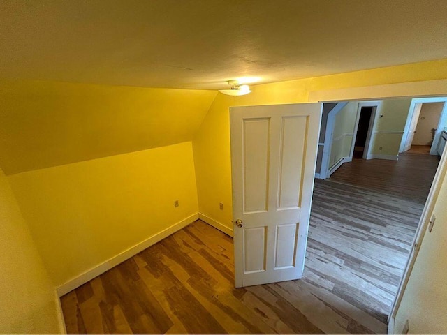 323 Pine St, Dover-Foxcroft, ME 04426 - additional living space featuring wood finished floors and lofted ceiling