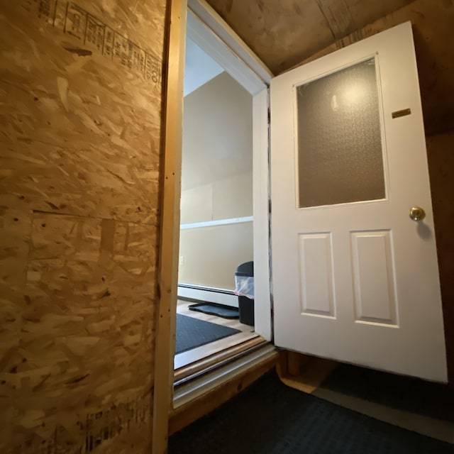 323 Pine St, Dover-Foxcroft, ME 04426 - interior space with a baseboard radiator