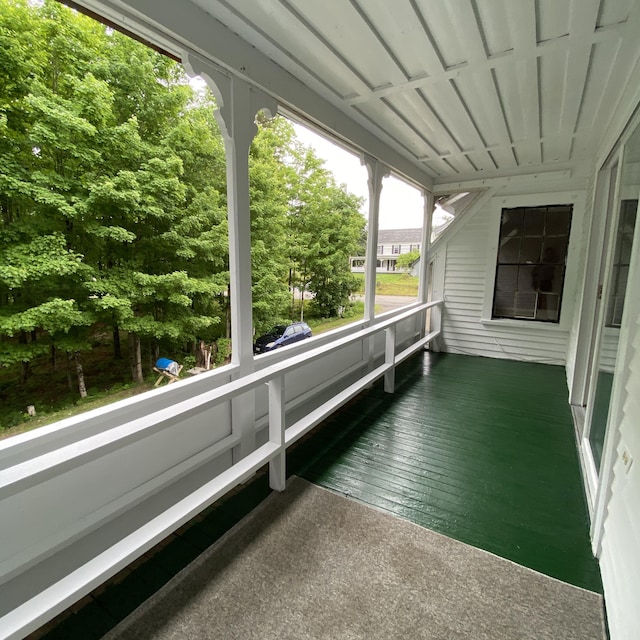 323 Pine St, Dover-Foxcroft, ME 04426 - view of unfurnished sunroom