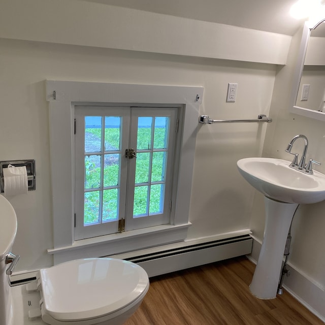 323 Pine St, Dover-Foxcroft, ME 04426 - bathroom with wood finished floors and a sink