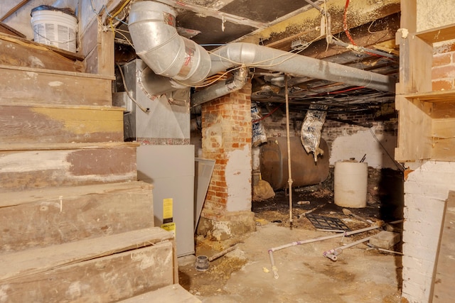 120 Holland St, Lewiston, ME 04240 - unfinished basement with heating fuel