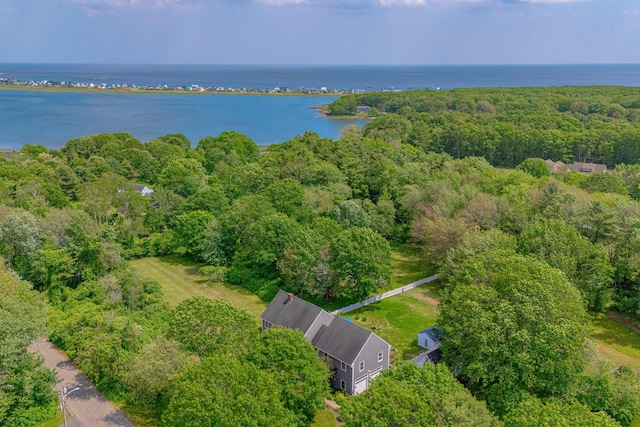 6 Ocean View Dr, Biddeford, ME 04005 - aerial view of property and surrounding area featuring a nearby body of water and a forest