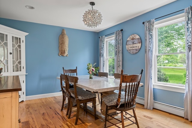 6 Ocean View Dr, Biddeford, ME 04005 - dining area with light wood-type flooring and baseboards