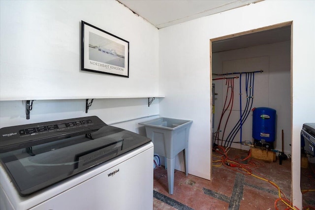 3 Salt Pond Rd, Friendship, ME 04547 - washroom with washer / dryer