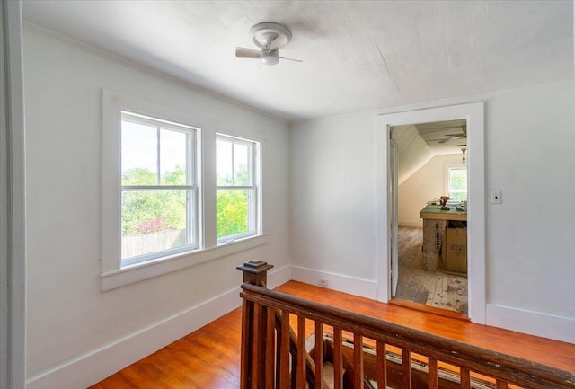 3 Salt Pond Rd, Friendship, ME 04547 - hallway with wood finished floors and baseboards