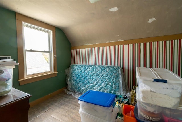 3 Salt Pond Rd, Friendship, ME 04547 - bedroom featuring lofted ceiling and wood finished floors