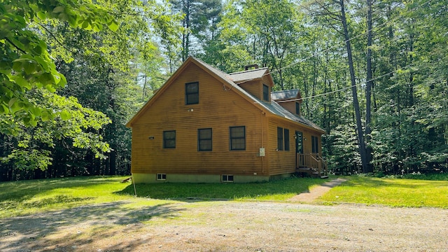 105 Highland Pines Rd, Bridgton, ME 04009 - view of side of property with a lawn