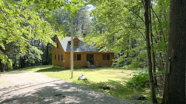 105 Highland Pines Rd, Bridgton, ME 04009 - view of front of property featuring a front lawn