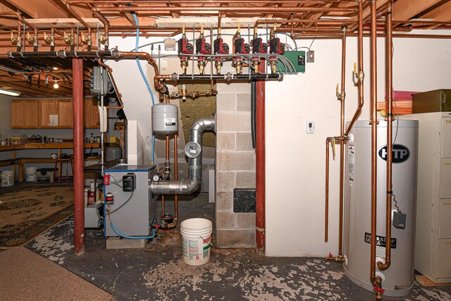 105 Highland Pines Rd, Bridgton, ME 04009 - utilities featuring water heater and a heating unit